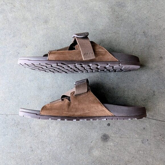 Chaco Lowdown Leather Slide Sandals Brown Women's size 8 - Picture 10 of 13